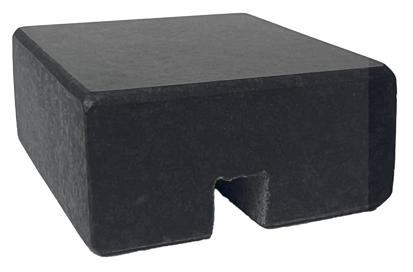 Black Granite Cord Organizer — Honed · Single