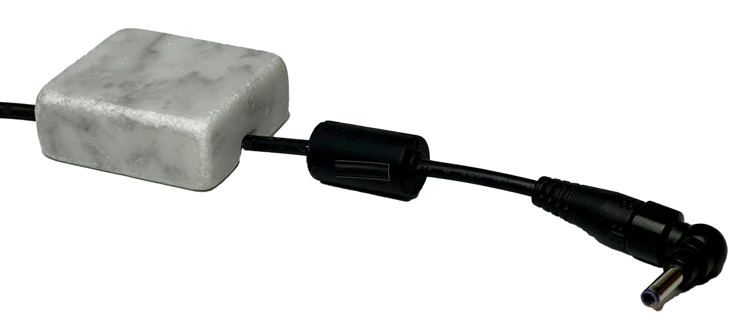 White Carrara Marble Cord Organizer — Tumbled · Single