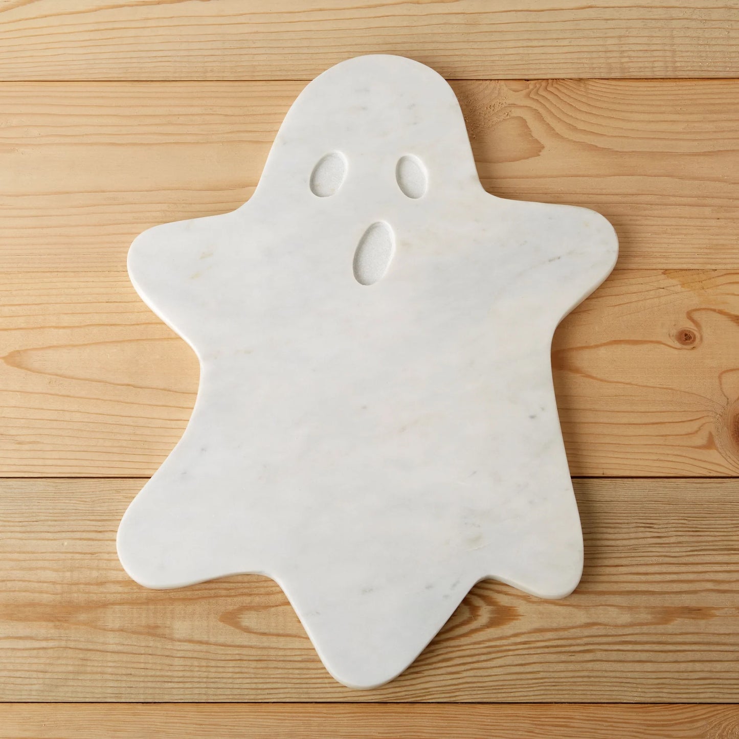 White Marble coasters with Ghost pattern, set of 4
