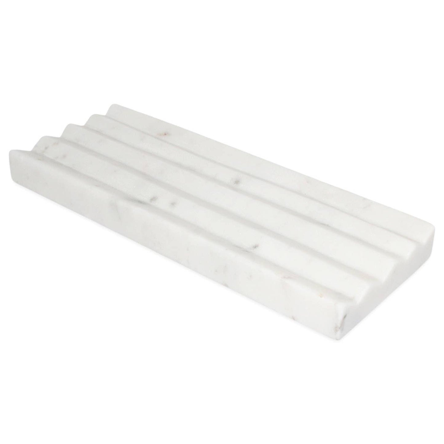White marble jewelry tray