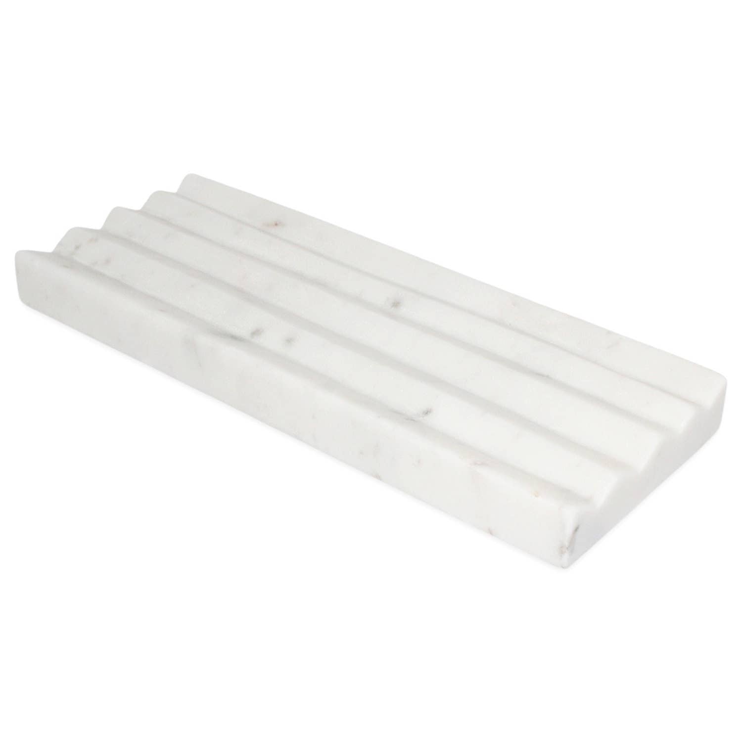 White marble jewelry tray