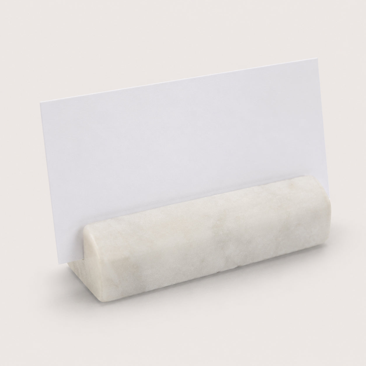 White Carrara Marble placecard holders for weddings and events