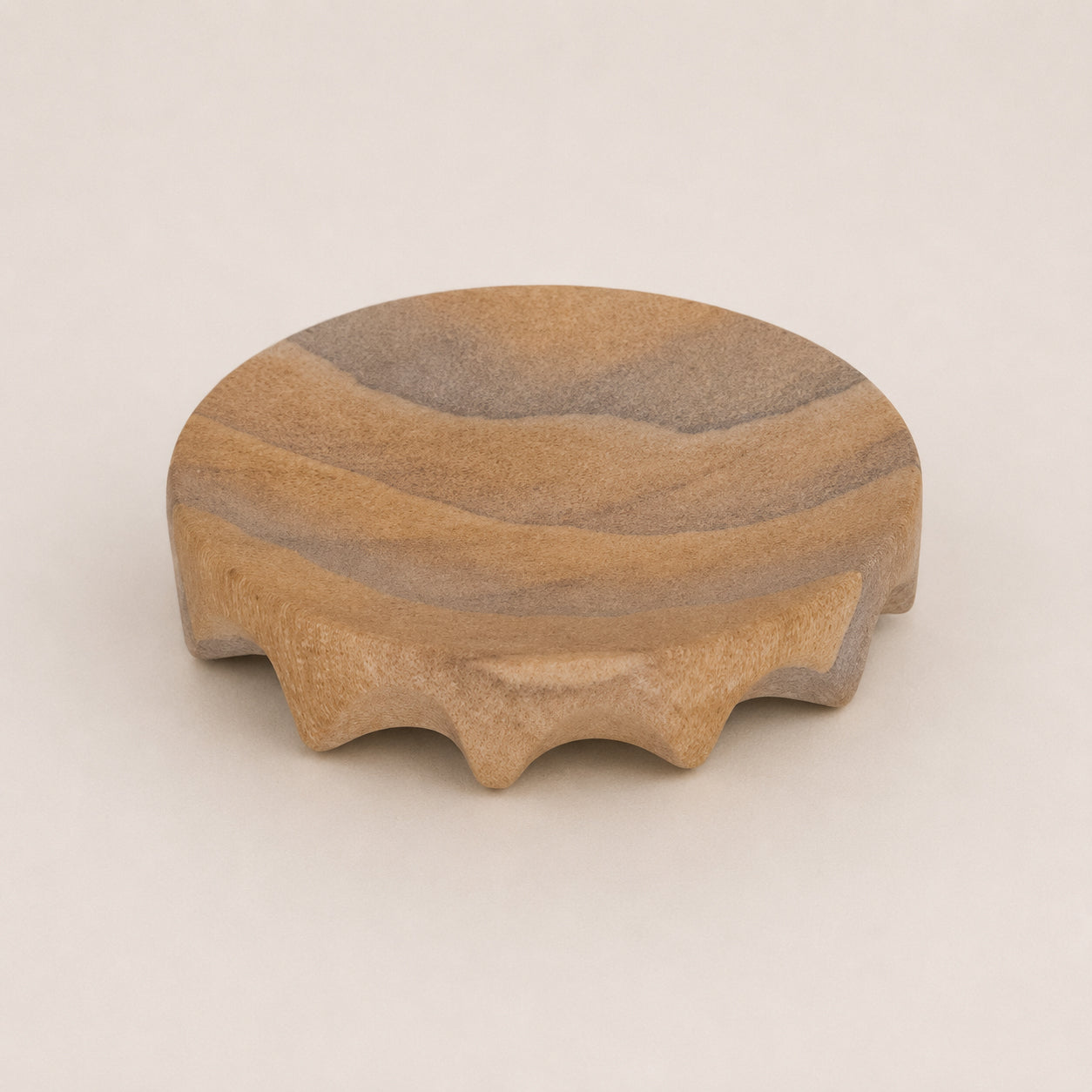 Rainbow sandstone trinket dish