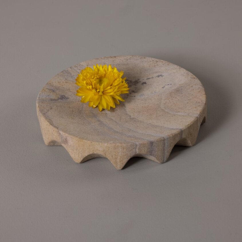 Rainbow sandstone trinket dish