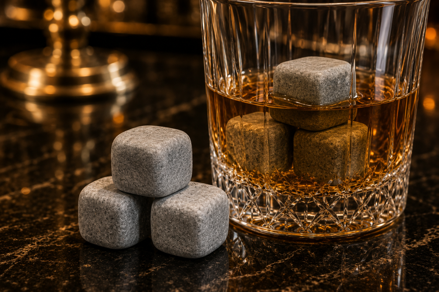 Soapstone Whiskey Stones — Large · Set of 4