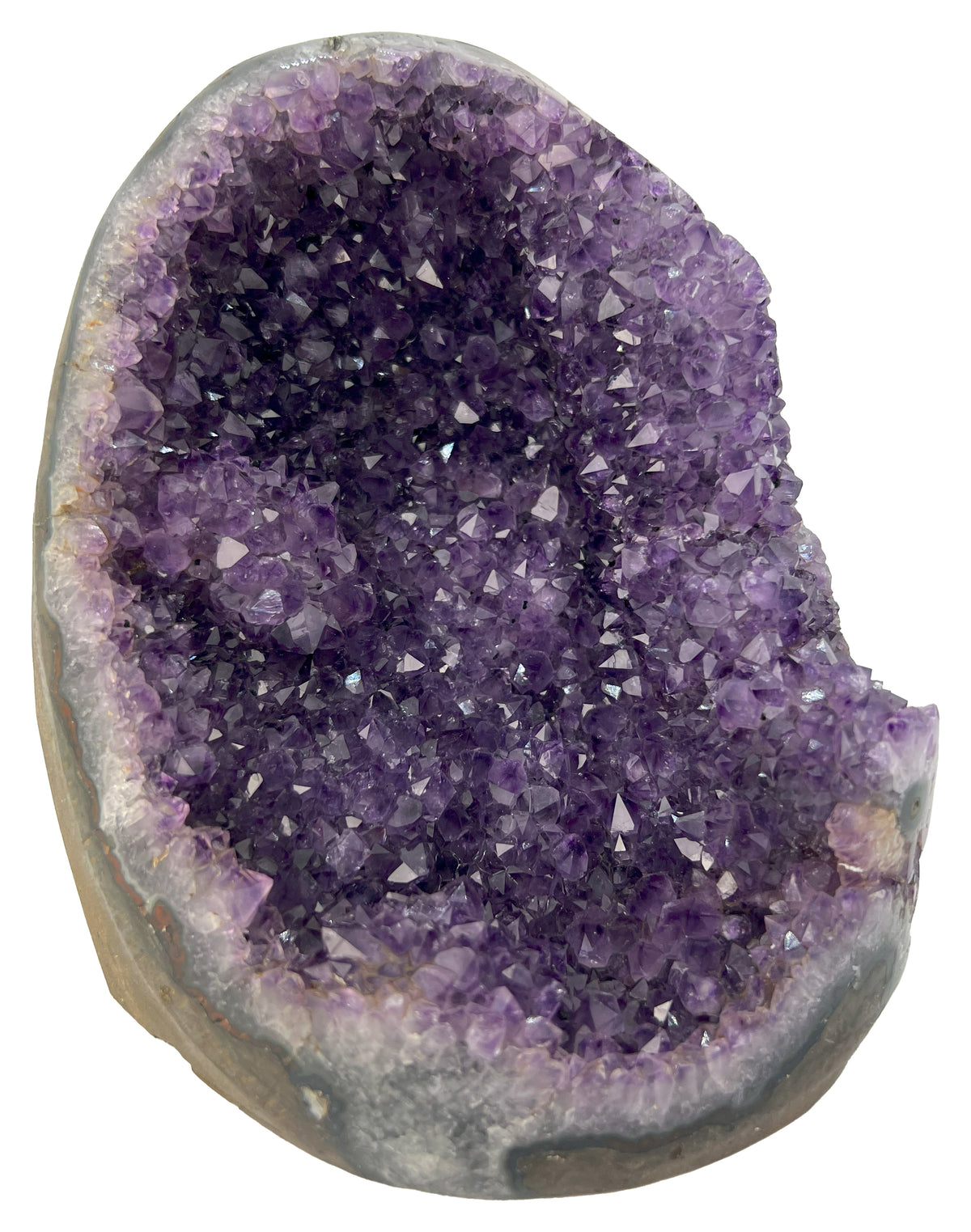 Large Uruguay Amethyst Cathedral Geode — 5.5" x 6", 5.16 lbs